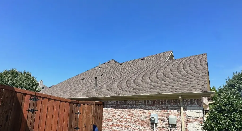 Completed roof replacement project in Reedley